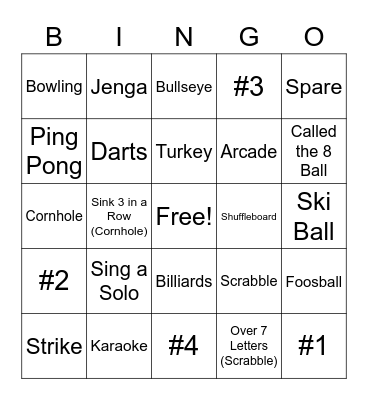 Punch Bowl Celebration Bingo Card