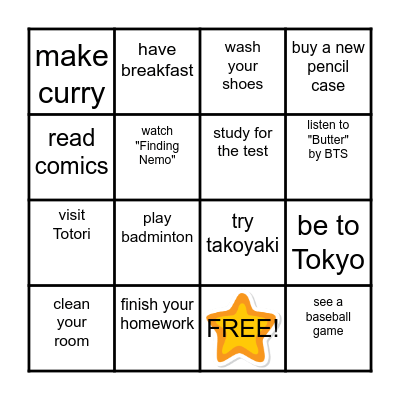 Have you... yet? Bingo Card