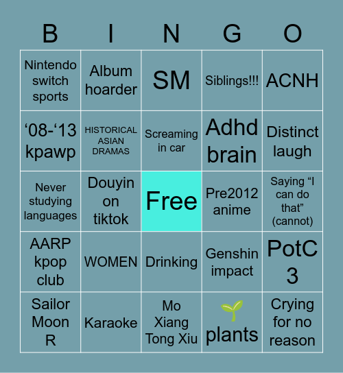 ✨ Bingo Card