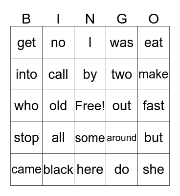 Purple List Bingo Card