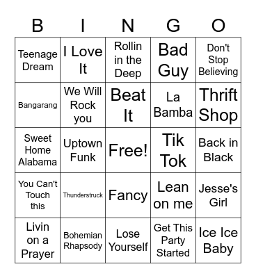 Clipped Bingo Card
