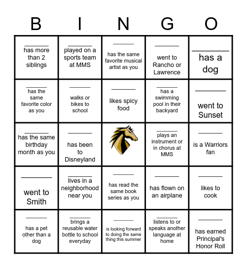 BESTIE BINGO Card