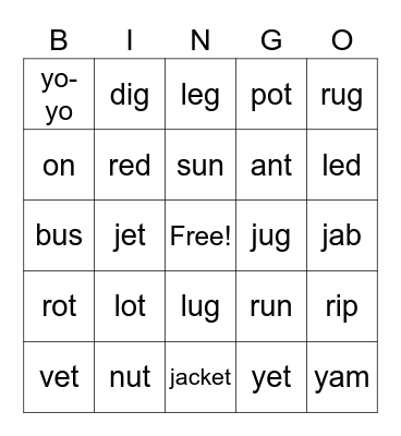 English Time 2 Bingo Card