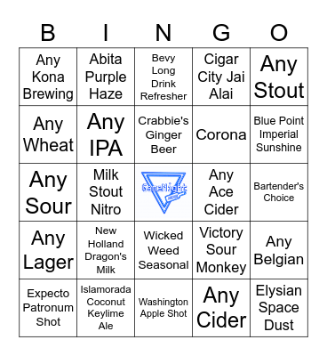 Craft Beer Bingo Card