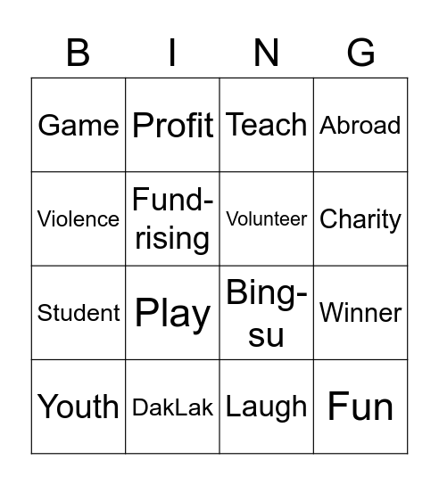 DAKLAK ENGLISH OLYMPIAD 2022 WITH DPEC Bingo Card