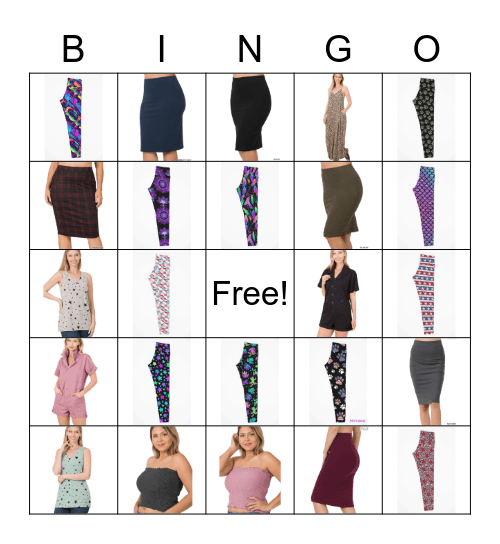 LALA Bingo Card