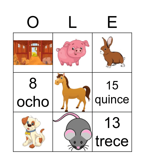 LA GRANJA Bingo Card