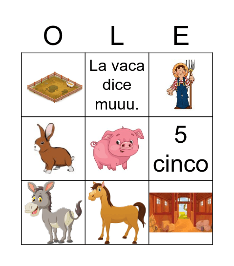 LA GRANJA Bingo Card