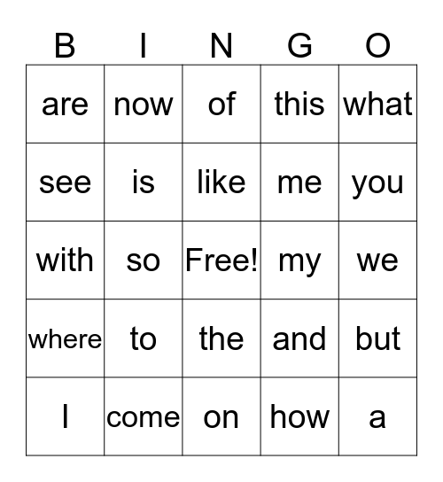 Purple Bingo Card