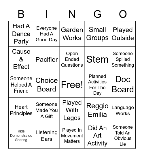 ARMC BINGO! Bingo Card