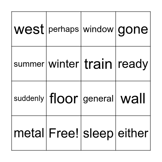 3rd grade mods 10-12 Bingo Card