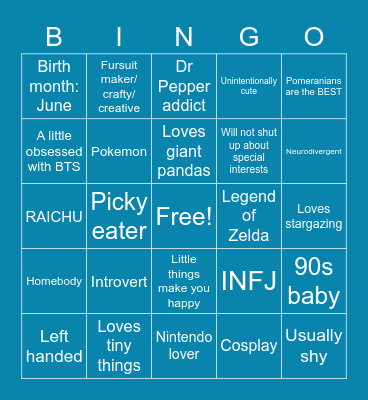 Sammy Bingo! Bingo Card