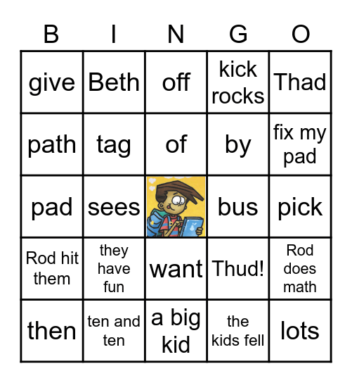 Rod Loves Math Bingo Card