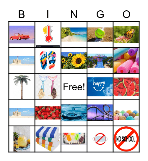 SUMMER BINGO Card