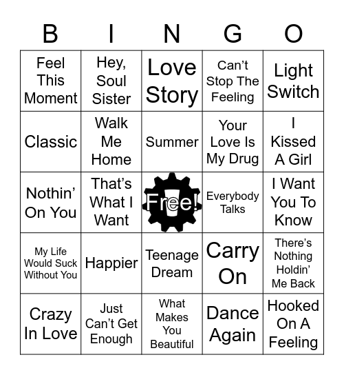 Upbeat Love Bingo Card