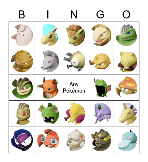 Pokémon Legends Arceus Shiny Bingo Card