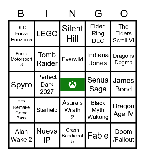 Microsft Rejugando Bingo Card