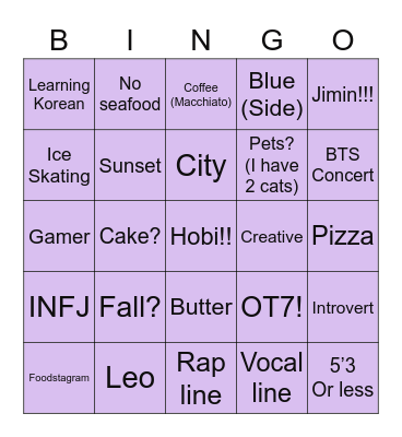 Bingo Card
