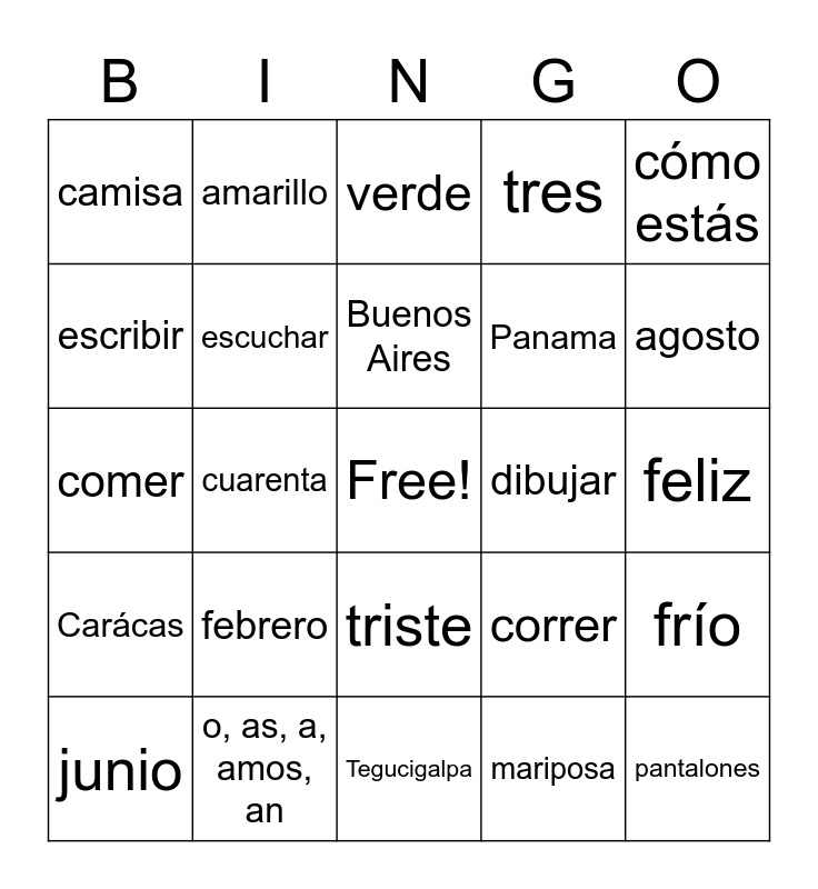 everlasting-spanish-review-bingo-card