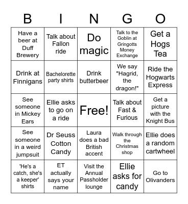 Universal Bingo Card