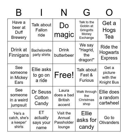 Universal Bingo Card