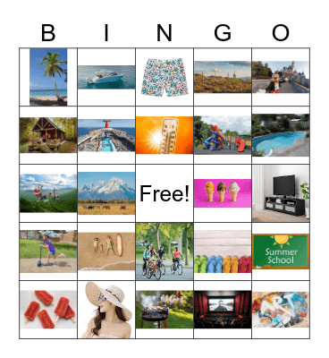 Summer Bingo Card