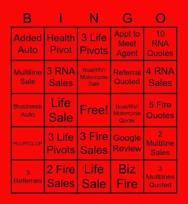 Focus Focus Focus Bingo Card