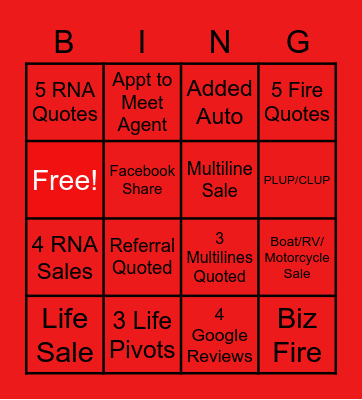 Focus Focus Focus Bingo Card