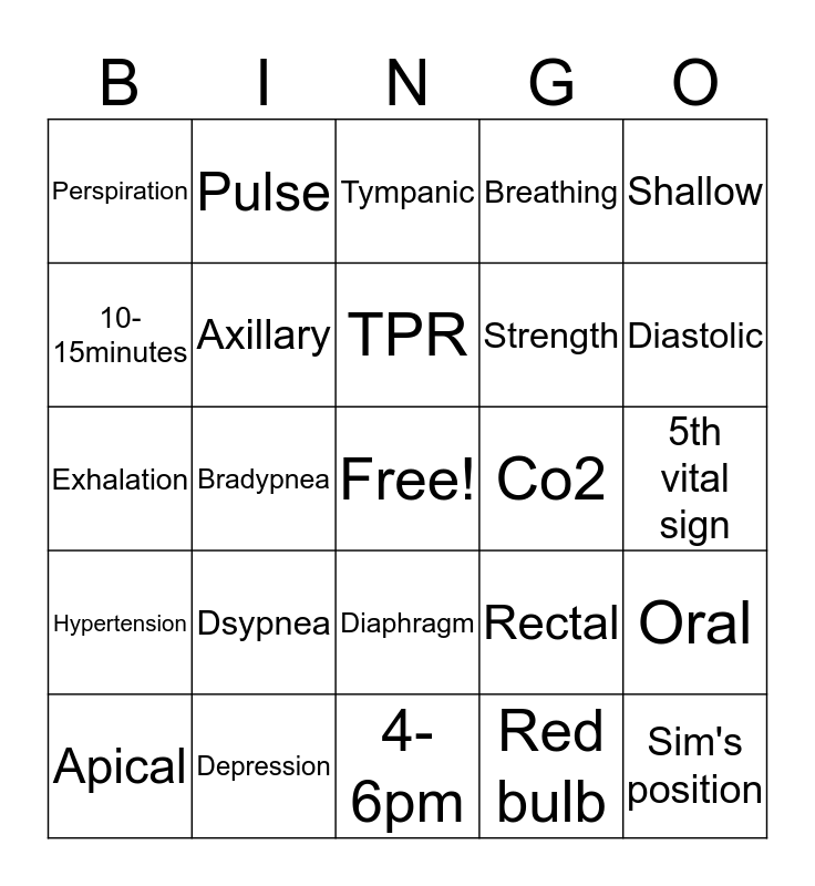 Chapter 10 Module Bingo Card