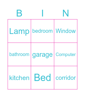 Home Bingo Card