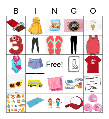 Girls Inc Rules Bingo Card