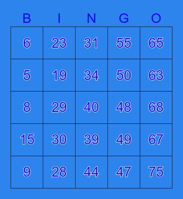 Shushmitha's Party Bingo Card