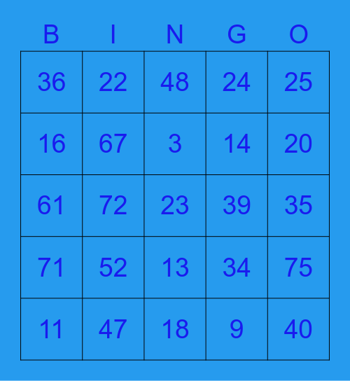 Shushmitha's Party Bingo Card