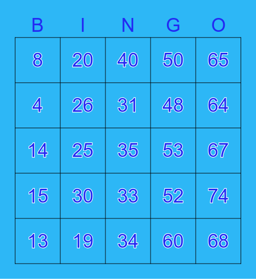 Shushmitha's Party Bingo Card