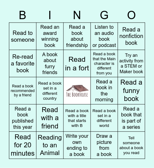 The BookHouse BINGO Card