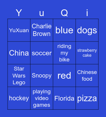 Birthday Bingo Card