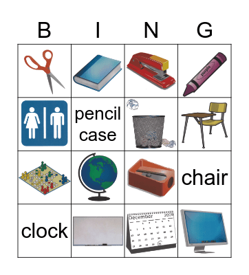 Stationary Bingo Card