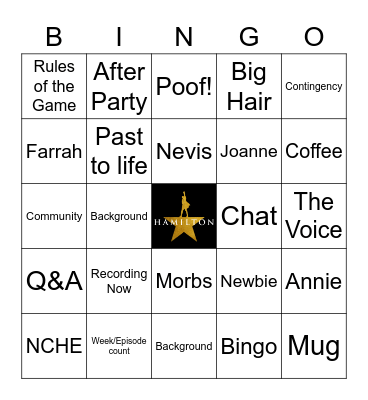 HMASDC 6/3/2022 Bingo Card