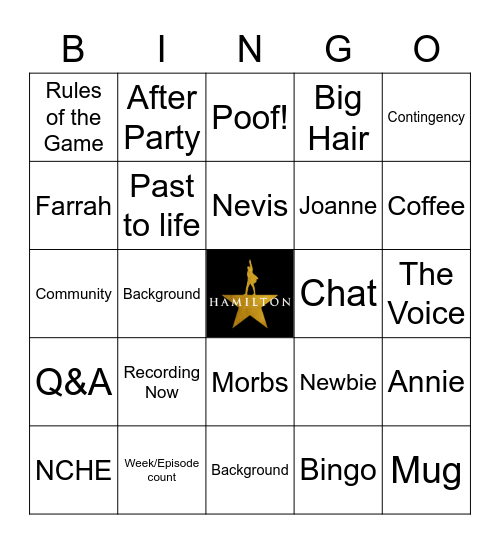 HMASDC 6/3/2022 Bingo Card