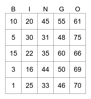 ! ! PUNYA @mocKRYSTAL ! ! Bingo Card