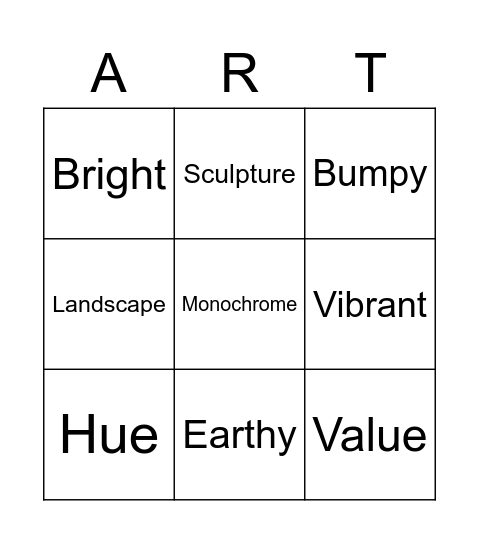 ART BINGO Card