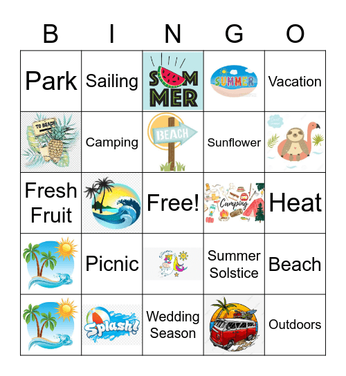 summer Bingo Card