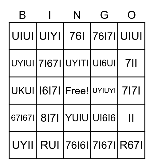 GO GO BINGO Card