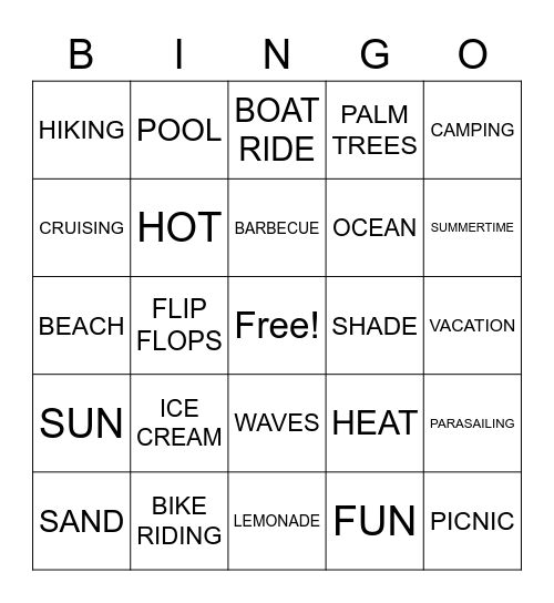 HELLO JUNE Bingo Card