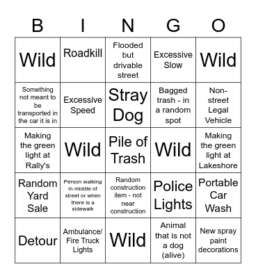 Crossplex Bingo Card
