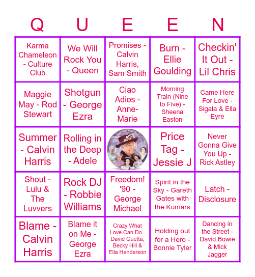 Simply Seventy Bingo Card