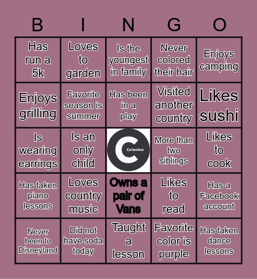 Collective Bingo Card