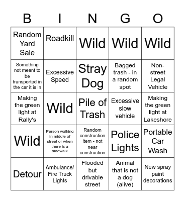 Crossplex Bingo Card