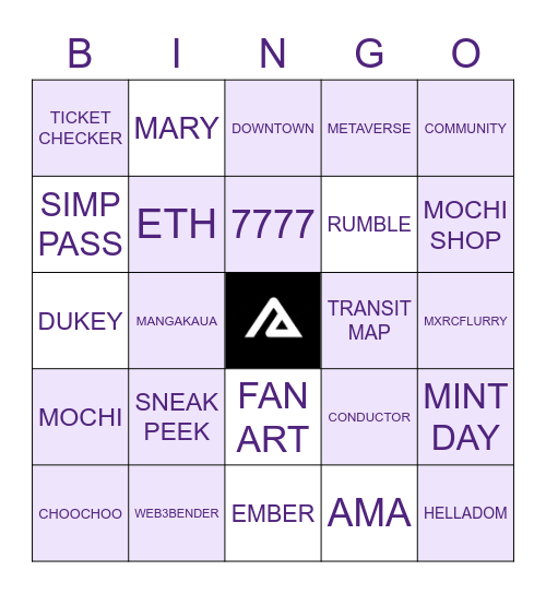 MOCHI GAMES Bingo Card