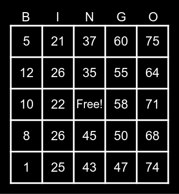 HINAYUPAK Bingo Card